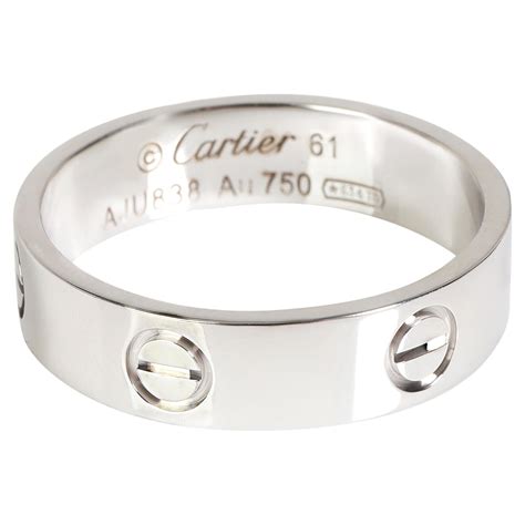 cartier white gold love ring|cartier love ring gold plated.